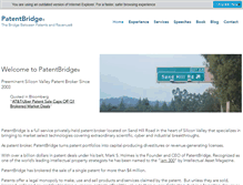 Tablet Screenshot of patentbridge.com
